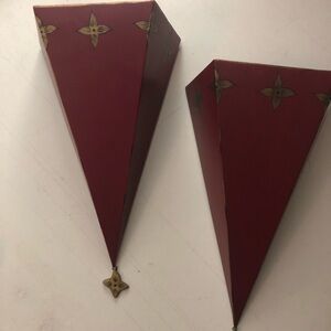 Sassy Red wall sconces Southern Living at Home set of 2